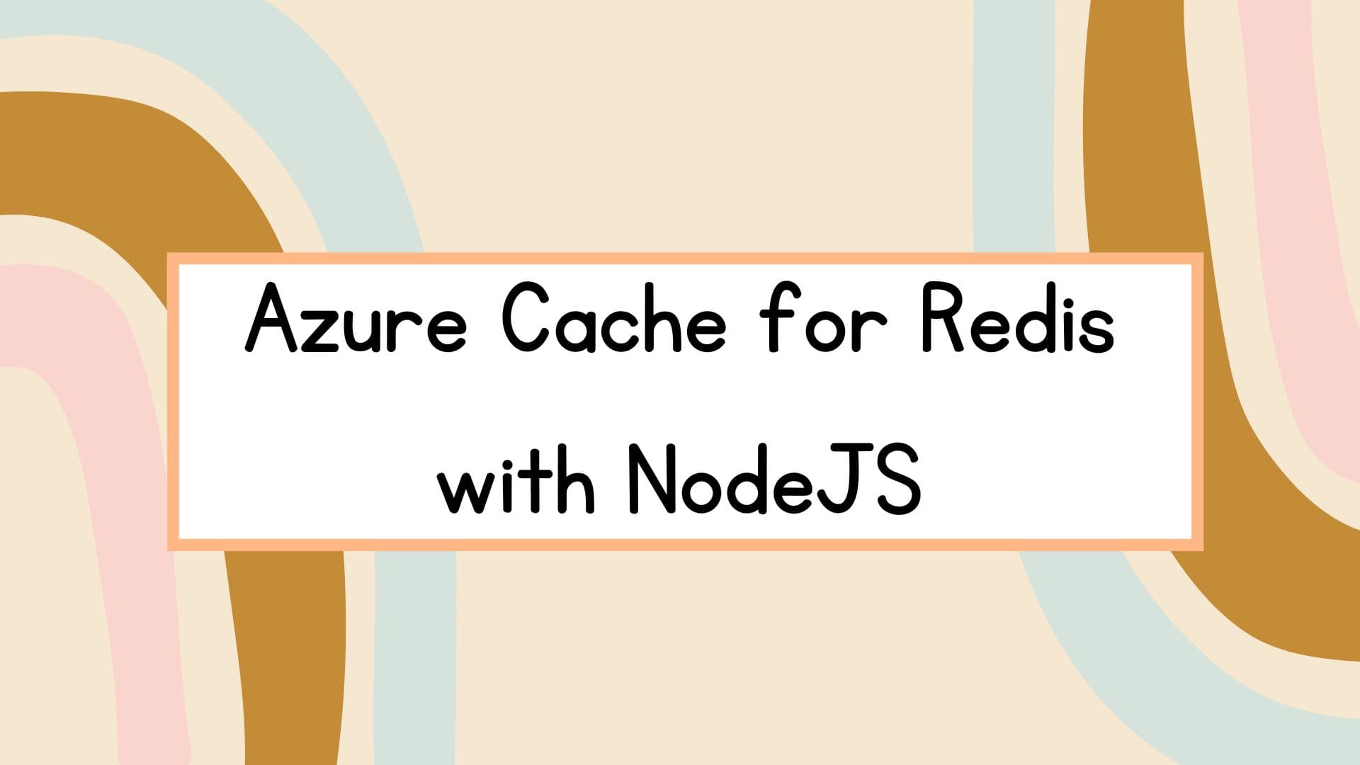 Connect to Azure Cache For Redis with NodeJS